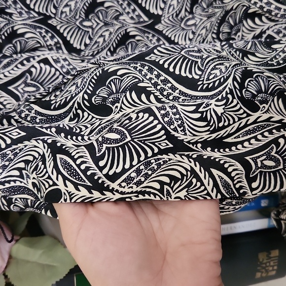 Anthropology Romper Size 4 Bohemian Lounge Paisley Fall Ruffle Sleeve - Picture 8 of 15